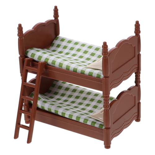 BESPORTBLE Miniatur Puppenhaus Etagenbett Mini Schlafzimmer Möbel Realistische Doppelstockbett Dekoration für Puppenhaus Leicht Platzsparend Passend zu Miniatur Puppen und Zubehör BESPORTBLE Miniatur Puppenhaus Etagenbett Mini Schlafzimmer Möbel Realistische Doppelstockbett Dekoration für Puppenhaus Leicht Platzsparend Passend zu Miniatur Puppen und Zubehör von BESPORTBLE