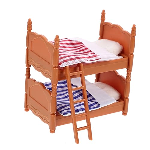 BESPORTBLE Miniatur Puppenhaus Etagenbett Möbelset für Detaillierte Dekoration für Schlafzimmer im Puppenhaus für Rollenspiele und Kreative Interaktionen BESPORTBLE Miniatur Puppenhaus Etagenbett Möbelset für Detaillierte Dekoration für Schlafzimmer im Puppenhaus für Rollenspiele und Kreative Interaktionen von BESPORTBLE