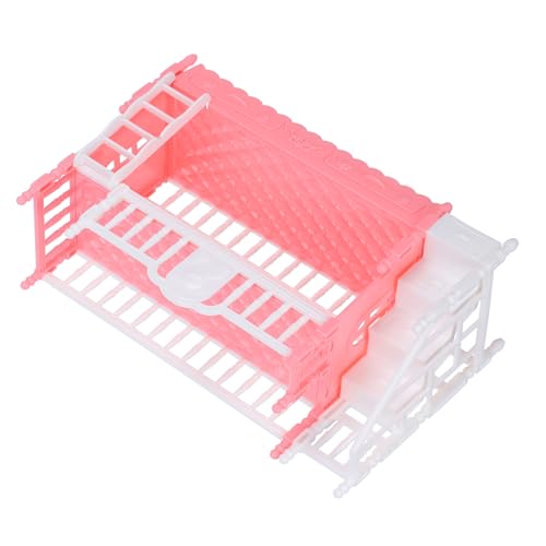 BESPORTBLE Miniatur Puppenhaus Etagenbett für Prinzessinnen Puppen Doppelstöckiges Schlafzimmermöbel Hochwertige Dekoration für Puppenhaus Realistisches Design Langlebig und Wiederverwendbar von BESPORTBLE