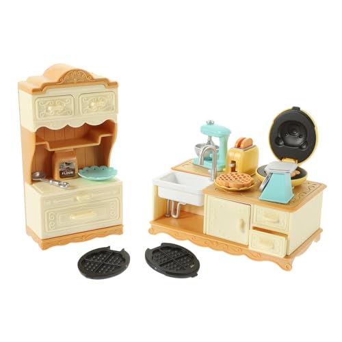 BESPORTBLE Miniatur Puppenhaus Küchenzubehör Detailreiche Kleine Möbel Mini Besteck mit Löffel und Realistische Küchenutensilien Dekoration für Puppenhaus und Miniaturküche von BESPORTBLE
