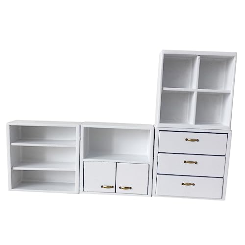 BESPORTBLE Miniatur Puppenhaus Möbel Set Teilig Weißer Mini Schrank aus Stabil und Großes Fassungsvermögen für DIY Puppenhaus Dekoration und BESPORTBLE Miniatur Puppenhaus Möbel Set Teilig Weißer Mini Schrank aus Stabil und Großes Fassungsvermögen für DIY Puppenhaus Dekoration und von BESPORTBLE