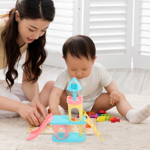 BESPORTBLE Miniatur Puppenhaus Spielplatzmodell aus Robustem Farbenfrohes Langlebiges Puppenspielzeug Realistisches Rutschbahn Ornament für Dollhouse Dekoration von BESPORTBLE