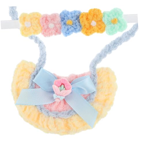 BESPORTBLE Miniatur Puppenkleider Set Teilig mit Floralem Haarband und für Puppen Weiche Stilvolle Accessoires für Fotoshootings Kostüm und Alltagsspiel von BESPORTBLE