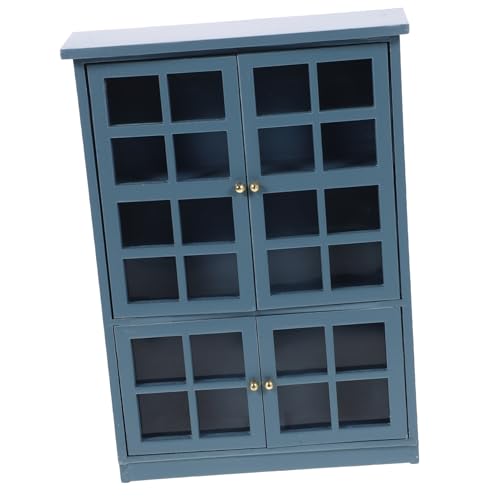 BESPORTBLE Miniatur Puppenschrank aus Natürlichem Holz Miniaturmöbel für Puppenhaus Türiger Moderner Küchen Schrank Dekoratives Miniaturmöbelstück Robust und Detailreich Gestaltet von BESPORTBLE