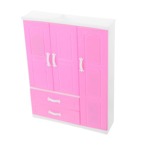 BESPORTBLE Miniatur Puppenschrank für Puppenhaus mit Realistischen Details Kompakt Leicht Tragbar Sicher und Ungiftig Kleiderbügeln für Kleine Räume und Rollenspiele von BESPORTBLE