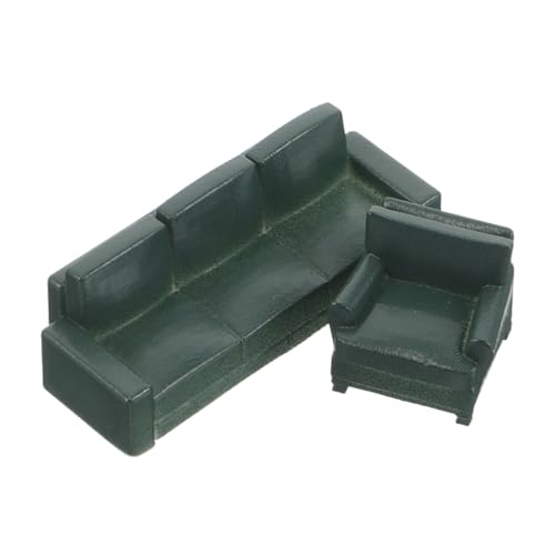 BESPORTBLE Miniatur Puppensofa Maßstab Miniaturmöbel Realistisches Resin Sofa für Puppenhaus Dekoration und DIY Projekte von BESPORTBLE