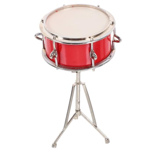 BESPORTBLE Miniatur Schlagzeug Modell Dekoratives Instrument Handgefertigt Detailgetreu Vintage Stil Kompakte für Musikliebhaber Wohnzimmer Cafe Deko von BESPORTBLE