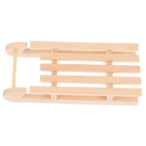 BESPORTBLE Miniatur Schlitten Deko aus Holz für Puppenhaus DIY Weihnachtszubehör Natürliche Holzoptik für Kreative Szenen und Festliche Dekoration Kinderfreundlich und Umweltbewusst BESPORTBLE Miniatur Schlitten Deko aus Holz für Puppenhaus DIY Weihnachtszubehör Natürliche Holzoptik für Kreative Szenen und Festliche Dekoration Kinderfreundlich und Umweltbewusst von BESPORTBLE