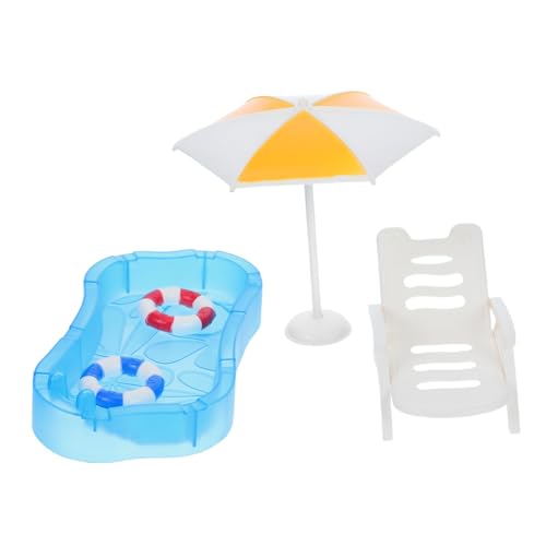 BESPORTBLE Miniatur Schwimmbad für Puppenhaus mit Pool Strandstuhl Sonnenschirm und Schwimmring Detailreiches Modell für DIY Landschaft und Wohnaccessoire BESPORTBLE Miniatur Schwimmbad für Puppenhaus mit Pool Strandstuhl Sonnenschirm und Schwimmring Detailreiches Modell für DIY Landschaft und Wohnaccessoire von BESPORTBLE
