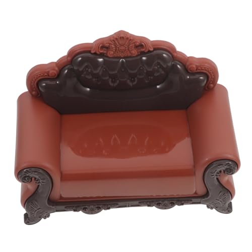 BESPORTBLE Miniatur Sofa Stuhl Europäisches Design für Puppenhausmöbel für Miniatur Szenen und Dekoration Tiefbraun und Braun BESPORTBLE Miniatur Sofa Stuhl Europäisches Design für Puppenhausmöbel für Miniatur Szenen und Dekoration Tiefbraun und Braun von BESPORTBLE