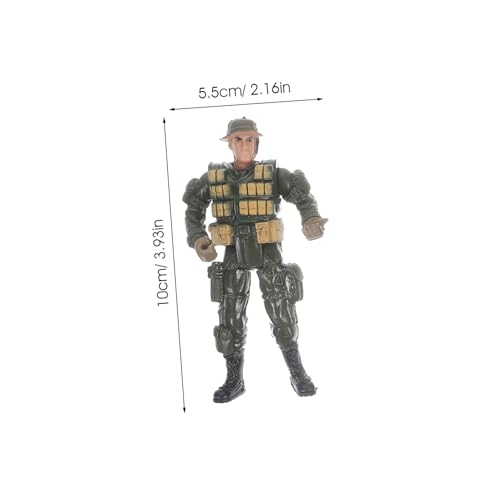 BESPORTBLE Miniatur Soldatenmodelle Teiliges Realistische Militärfiguren Sammlerstücke für Sandtisch Dekoration und Lernspielzeug für Erwachsene von BESPORTBLE