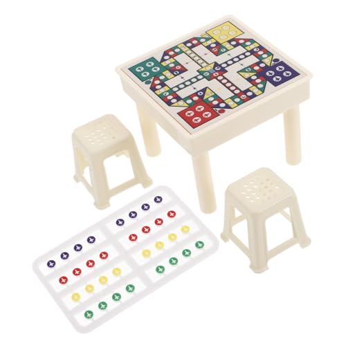 BESPORTBLE Miniatur Spielset für Puppenhaus DIY Fliegendes Schachspiel mit Tisch und Stühlen für Erwachsene für Kreative Deko im Kinderzimmer oder Büro BESPORTBLE Miniatur Spielset für Puppenhaus DIY Fliegendes Schachspiel mit Tisch und Stühlen für Erwachsene für Kreative Deko im Kinderzimmer oder Büro von BESPORTBLE