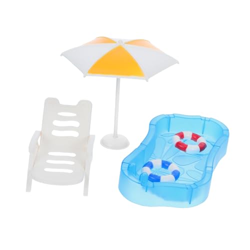 BESPORTBLE Miniatur Strand dekor mit Schwimmbad Strandstuhl Sonnenschirm für Puppenhaus Detailreich Tragbar Spiel DIY mikrolandschaften Kreative Gestaltung BESPORTBLE Miniatur Strand dekor mit Schwimmbad Strandstuhl Sonnenschirm für Puppenhaus Detailreich Tragbar Spiel DIY mikrolandschaften Kreative Gestaltung von BESPORTBLE