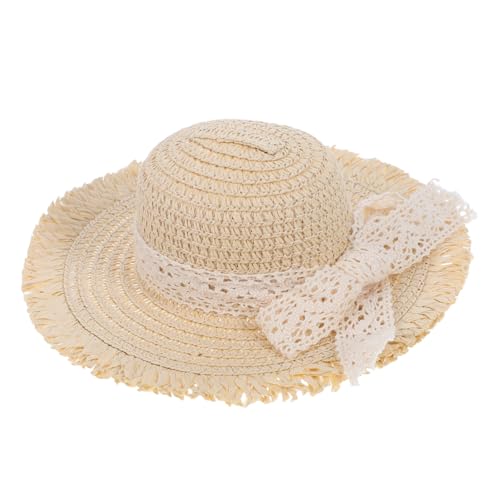 BESPORTBLE Miniatur Strohhut mit Spitzenband Handgefertigte Puppenhaus Hüte Bezaubernde Bastelaccessoires Beige Mini Strohhut für Puppen Sammlerstücke und Festliche Dekoration BESPORTBLE Miniatur Strohhut mit Spitzenband Handgefertigte Puppenhaus Hüte Bezaubernde Bastelaccessoires Beige Mini Strohhut für Puppen Sammlerstücke und Festliche Dekoration von BESPORTBLE