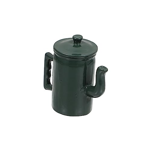BESPORTBLE Miniatur Wasserkocher für Puppenhaus Dekorativer Mini Cafe Kettle mit Deckel Eleganter Dunkelgrüner Farbe für DIY Miniaturwelten BESPORTBLE Miniatur Wasserkocher für Puppenhaus Dekorativer Mini Cafe Kettle mit Deckel Eleganter Dunkelgrüner Farbe für DIY Miniaturwelten von BESPORTBLE