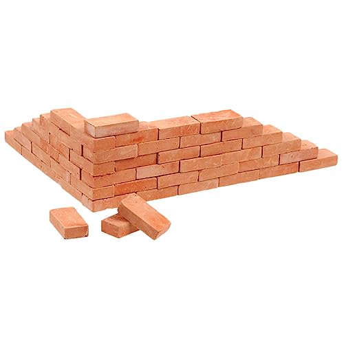 BESPORTBLE Miniatur Ziegelsteine Pack Simulation Backsteine Modellbausteine für DIY Mikrolandschaft Puppenhaus Gartendekor Handliche Miniatursteine BESPORTBLE Miniatur Ziegelsteine Pack Simulation Backsteine Modellbausteine für DIY Mikrolandschaft Puppenhaus Gartendekor Handliche Miniatursteine von BESPORTBLE