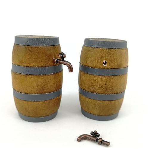 BESPORTBLE Miniatur holzfass mit Wasserhahn Bar Dekoration Figur aus Langlebigem Material Stabiles Modell für Puppenhaus Micro Welt Tischdekoration von BESPORTBLE