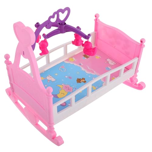 BESPORTBLE Miniaturbett für Puppenhaus Rockendes Bett für Wunderschönem Design für Puppen und Rollenspiele Perfektes Zubehör für Kinderzimmer Set BESPORTBLE Miniaturbett für Puppenhaus Rockendes Bett für Wunderschönem Design für Puppen und Rollenspiele Perfektes Zubehör für Kinderzimmer Set von BESPORTBLE