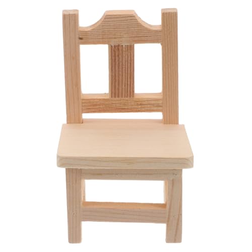 BESPORTBLE Miniaturer Holzstuhl für Puppenhausmöbel Deko Accessoire für Küche und Wohnzimmer Handgefertigt Kompakt für Miniaturszenen und Gartenverzierungen BESPORTBLE Miniaturer Holzstuhl für Puppenhausmöbel Deko Accessoire für Küche und Wohnzimmer Handgefertigt Kompakt für Miniaturszenen und Gartenverzierungen von BESPORTBLE