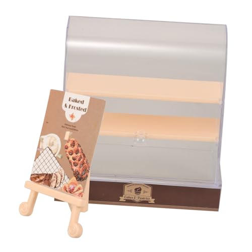 BESPORTBLE Miniaturer Lebensmittel Schaukasten mit Kuchenregal für Puppenhaus Display für Figuren für Präsentation von Miniatur Bäckerei Dekorationen BESPORTBLE Miniaturer Lebensmittel Schaukasten mit Kuchenregal für Puppenhaus Display für Figuren für Präsentation von Miniatur Bäckerei Dekorationen von BESPORTBLE
