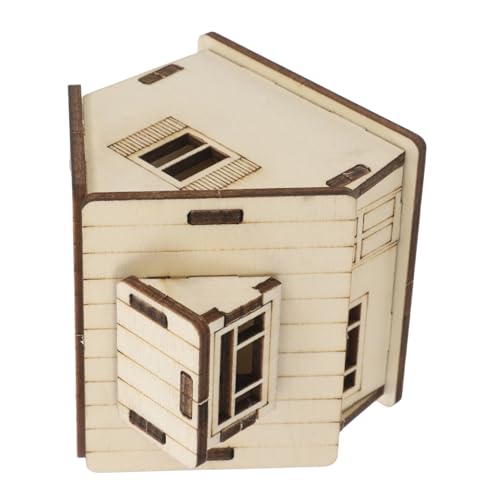 BESPORTBLE Miniatur-puppenhaus-bausatz 3D-Holz-Puzzle- -bausatz Einzigartiges Miniatur-hausmodell Für Kinder Erwachsene Und Jugendliche von BESPORTBLE