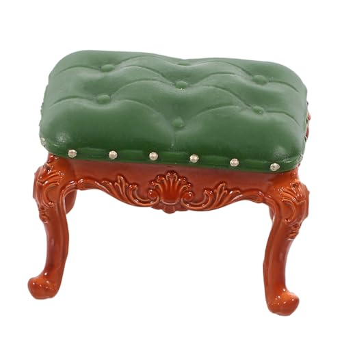 BESPORTBLE Miniaturhocker Für Figuren Vintage Stil Mini Möbel Für Puppenhaus Rückenhocker Dekoration Mini Hauszubehör Für Puppenstubenmöbel Klassischer Miniaturmöbelstuhl von BESPORTBLE