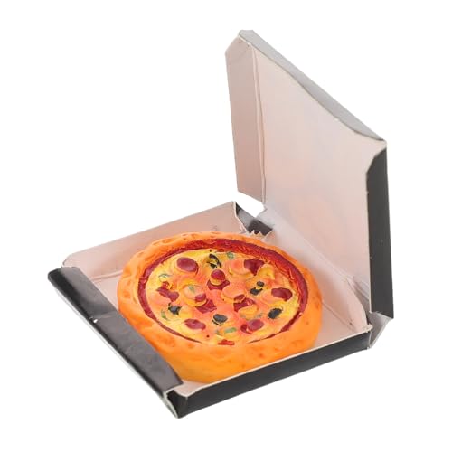 BESPORTBLE Miniaturpizza Mit Box Set Dollhouse Lebensmittelmodell Winzig BESPORTBLE Miniaturpizza Mit Box Set Dollhouse Lebensmittelmodell Winzig von BESPORTBLE