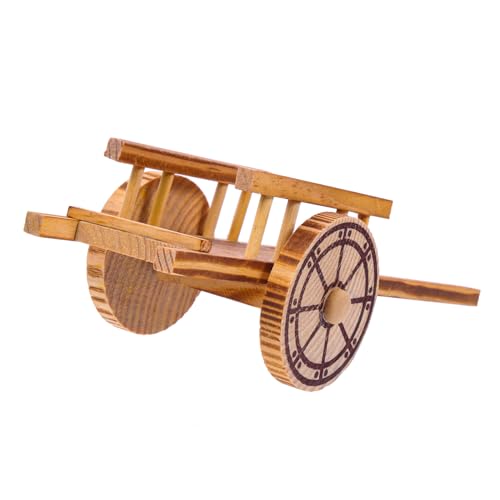 BESPORTBLE Miniaturwagen Modell aus Lifelike Schubkarre für Dekoration für Desktop und Garten Geschenkidee für Modell Sammler für Kreative Landschaften von BESPORTBLE