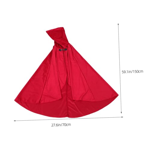 BESPORTBLE Mittelalterlicher Kapuzenumhang Damen Herren Renaissance Umhang mit Wetterfester Kapuze für Halloween Cosplay Bühnenauftritte und Themenpartys in Weinrot BESPORTBLE Mittelalterlicher Kapuzenumhang Damen Herren Renaissance Umhang mit Wetterfester Kapuze für Halloween Cosplay Bühnenauftritte und Themenpartys in Weinrot von BESPORTBLE