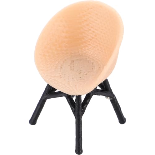 BESPORTBLE Modell eines Rattanstuhls Mikrolandschaftsdekor Spielzeugstuhl Mini-Stühle zum Basteln Miniaturpuppenhausmöbel Mini-Stuhl-Modell puppenhaus Wohnzimmer möbel Miniaturverzierung von BESPORTBLE
