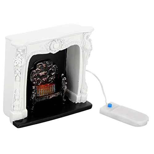 BESPORTBLE Möbel Für Puppenhaus Realistischer Kamin Und Zubehör Mini Dekoration Hochwertige Resin Möbel Für Dollhouse Und Miniaturwelt von BESPORTBLE