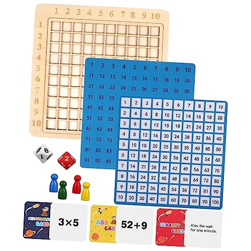 BESPORTBLE Montessori Bildungsspielzeug Set aus Holz für Kleinkinder Interaktives Mathematikspielzeug Kognitiven Fähigkeiten für Ab Jahr Fördert von BESPORTBLE