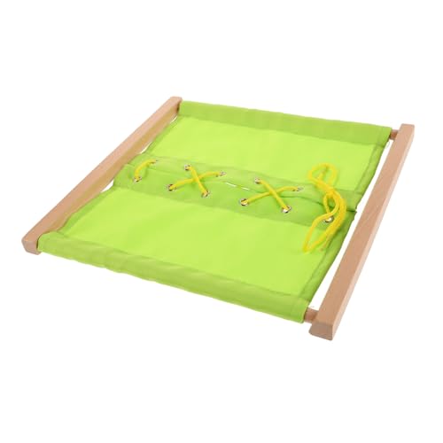BESPORTBLE Montessori Holz Schnürspielzeug für Kleinkinder Fädelspiel Feinmotorik und Praktischen Fähigkeiten für Lernaktivitäten im Kindergarten Hause Fluoreszierendes Grün BESPORTBLE Montessori Holz Schnürspielzeug für Kleinkinder Fädelspiel Feinmotorik und Praktischen Fähigkeiten für Lernaktivitäten im Kindergarten Hause Fluoreszierendes Grün von BESPORTBLE