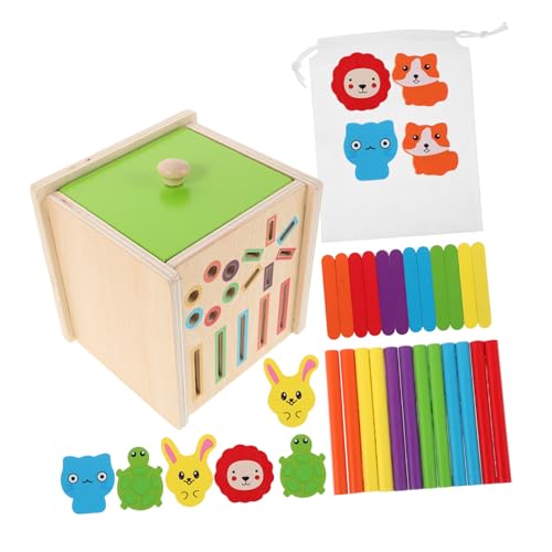 BESPORTBLE Montessori Holzspielzeug Farbige Formensortierer Langlebiges Holzmaterial Farb Formerkennung Interaktives Lernspiel für Ab Jahren Fördert Visuelle Entwicklung und von BESPORTBLE