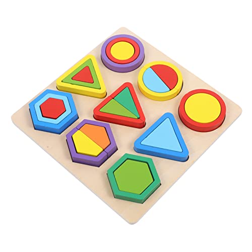 BESPORTBLE Montessori Holzspielzeug Geometrische Formen Puzzle Kognitives Lernspielzeug für Handliches Bausteine Feinmotorik Kreativität und Farberkennung BESPORTBLE Montessori Holzspielzeug Geometrische Formen Puzzle Kognitives Lernspielzeug für Handliches Bausteine Feinmotorik Kreativität und Farberkennung von BESPORTBLE