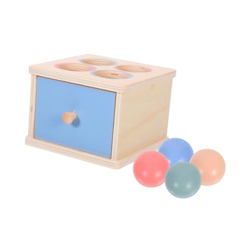 BESPORTBLE Montessori Holzspielzeug Sortierspiel für Kleinkinder Ab Jahr Multifunktionale Farben Formerkennung Motorikförderndes Lernspielzeug mit Ballwurf für Frühe Bildung und Sensorische von BESPORTBLE