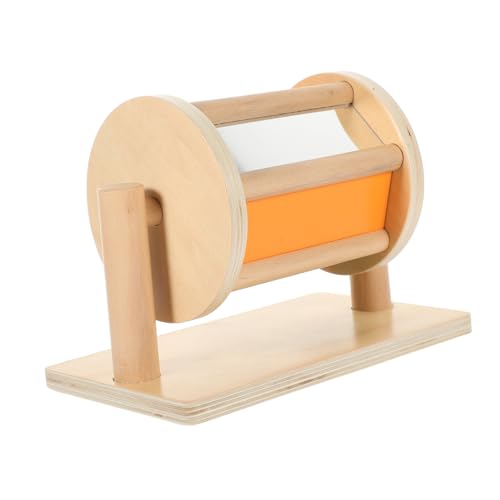 BESPORTBLE Montessori Holzspielzeug Textiltrommel für Junge Mädchen Frühes Lernspielzeug zur Kreativer Fähigkeiten Sicher Verarbeitet mit Abgerundeten Kanten Farbwechselndes Klangspielzeug von BESPORTBLE