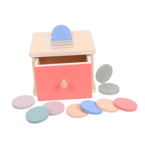 BESPORTBLE Montessori Lernspielzeug Holz Farbensortierbox Feinmotorik für Kleinkinder Jahre mit Münzbox Design zur Farb und Formenerkennung Spielerisches Lernen und Kognitive Entwicklung von BESPORTBLE
