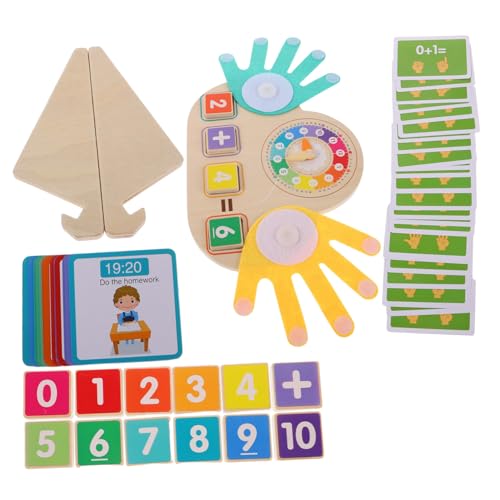 BESPORTBLE Montessori Math für Addition und Subtraktion Lernhilfe mit Tierischen Zahlen und Fingerzählspiel Montessori Zahlenspiel für Vorschule und Homeschooling von BESPORTBLE