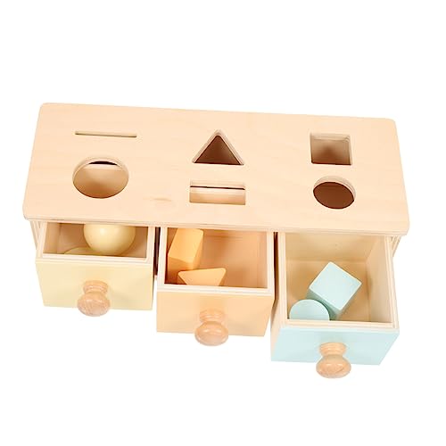 BESPORTBLE Montessori Objektbox Aus Holz Für Lernspielzeug Für Frühkindliche Bildung Vielseitige Montessori Box Für Spaß Für Kleinkinder Ab Jahr von BESPORTBLE