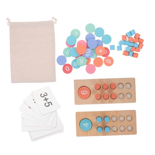 BESPORTBLE Montessori Zählspielzeug für Holz Zählrahmen mit Bunten Perlen Lernspielzeug für Addition und Subtraktion der Vorschule und Beim Homeschooling BESPORTBLE Montessori Zählspielzeug für Holz Zählrahmen mit Bunten Perlen Lernspielzeug für Addition und Subtraktion der Vorschule und Beim Homeschooling von BESPORTBLE