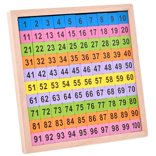 BESPORTBLE Montessori Zahlen Lernspielzeug Holzbrett Zahlenreihenfolge Zählspiel Interaktives Mathematisches Lernspielzeug für Kleinkinder Jungen Mädchen Pädagogisches Rechenspiel von BESPORTBLE