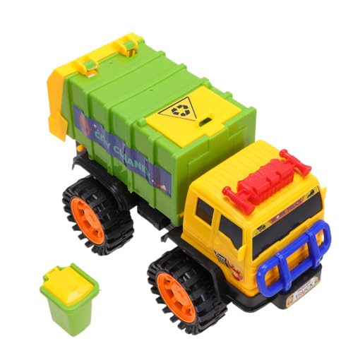 BESPORTBLE Müllwagen Reibungsgeladen Langlebig Umweltbewusst Ab Jahren Robust Sicher Pull Back LKW Fahrzeuge für Jungen und Mädchen Geeignet Zufällige Farbe Zufällige Farbe von BESPORTBLE