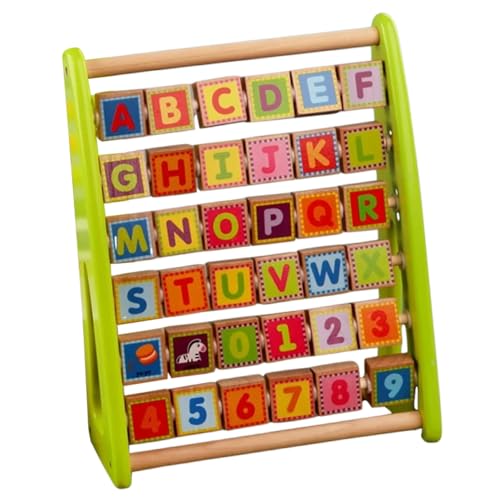 BESPORTBLE Multifunktionales Alphabet Lernspielzeug Aus Holz Kognitionsspielzeug Für Pädagogisches Für Frühkindliche Bildung Alphabet Board von BESPORTBLE