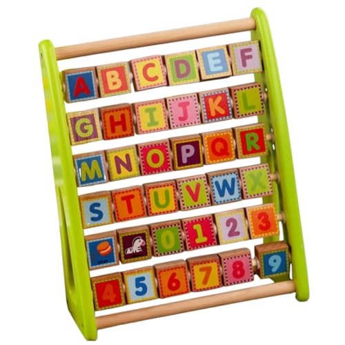BESPORTBLE Multifunktionales Holz Lernspielzeug Für Alphabet Und Lernboard Pädagogisches Kognitiven Fähigkeiten Für Kleinkinder von BESPORTBLE
