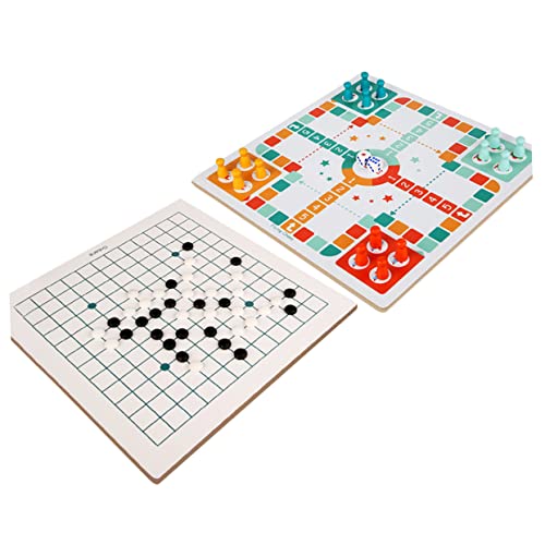 BESPORTBLE Multifunktionales Holzspielbrett Familien Interaktives mit Fliegendem Schach und Fünf in Einer Reihe Spiel Lernspielzeug Intelligenz und Hand Auge Koordination BESPORTBLE Multifunktionales Holzspielbrett Familien Interaktives mit Fliegendem Schach und Fünf in Einer Reihe Spiel Lernspielzeug Intelligenz und Hand Auge Koordination von BESPORTBLE