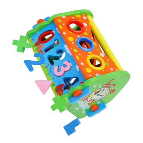 BESPORTBLE Multifunktionales Lernspielzeug Holz Zahlen Formen Haus Steckspiel Ab Jahren Pädagogisches Sozialkompetenz und Feinmotorik von BESPORTBLE