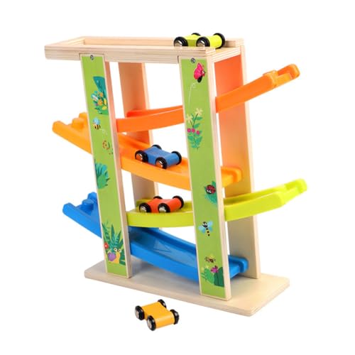 BESPORTBLE Multilayer Gliding Track Car Kreatives Lernspielzeug für Motorik und Farbverständnis für Eltern Interaktion von BESPORTBLE
