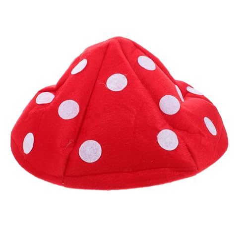 BESPORTBLE Mushroom Beret Hut für Frauen Lustige Pilzkappe für Cosplay Partys und Festivals Charmante Cartoonartige Kopfbedeckung für Erwachsene Rot Klein BESPORTBLE Mushroom Beret Hut für Frauen Lustige Pilzkappe für Cosplay Partys und Festivals Charmante Cartoonartige Kopfbedeckung für Erwachsene Rot Klein von BESPORTBLE