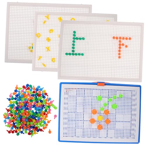 BESPORTBLE Mushroom Nail Peg Puzzle für Kleinkinder Teile Kreatives Steckspielzeug Fördert Feinmotorik Pädagogisches Lernspielzeug für Jungen und Mädchen im Vorschulalter von BESPORTBLE